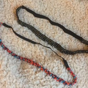 Two beaded headbands